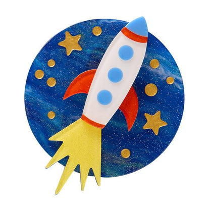 Erstwilder - Blast Off! Brooch - 20th Century Artifacts
