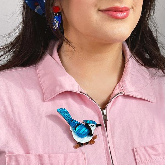 Erstwilder - Blue Jay Way Brooch (2022) - 20th Century Artifacts
