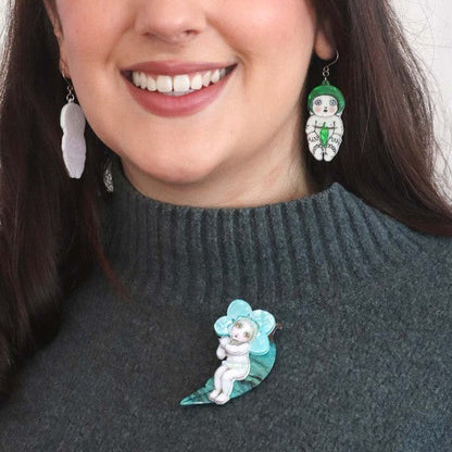 Erstwilder - *** Blue Petal Baby Brooch (2023) FREE GIFT WITH PURCHASE - 20th Century Artifacts