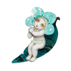 Erstwilder - *** Blue Petal Baby Brooch (2023) FREE GIFT WITH PURCHASE - 20th Century Artifacts