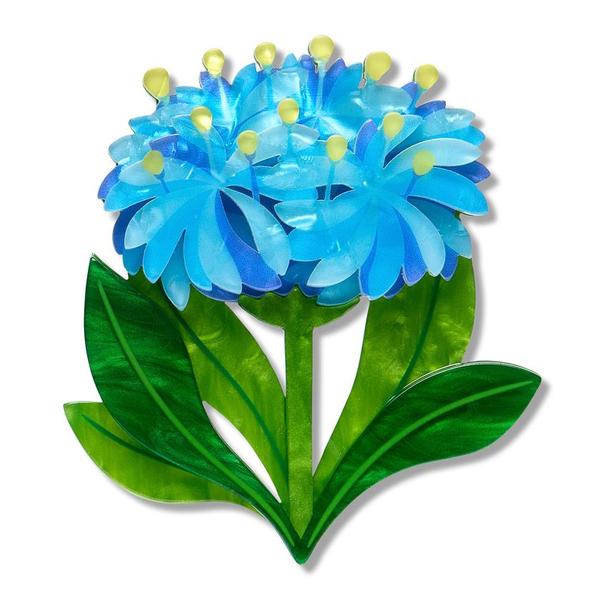 Erstwilder - Blue Pincushion Brooch - 20th Century Artifacts