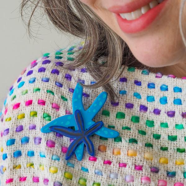 Erstwilder - Blue Seastar Brooch (2025) - 20th Century Artifacts