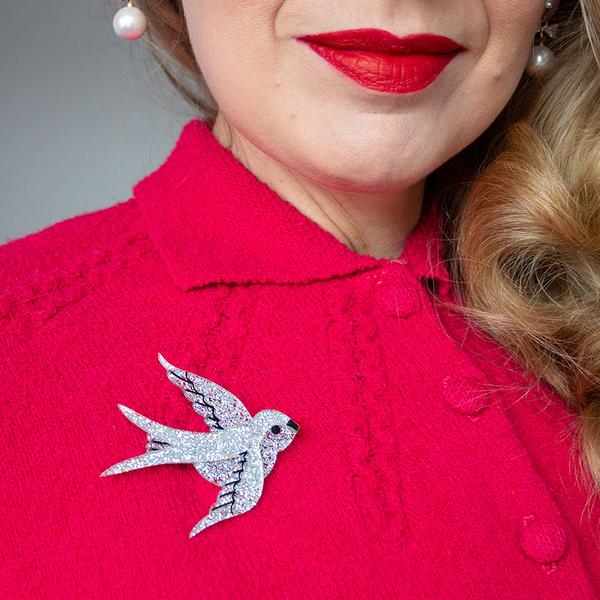 Erstwilder - Bluebird of Happiness Brooch (2021) - 20th Century Artifacts