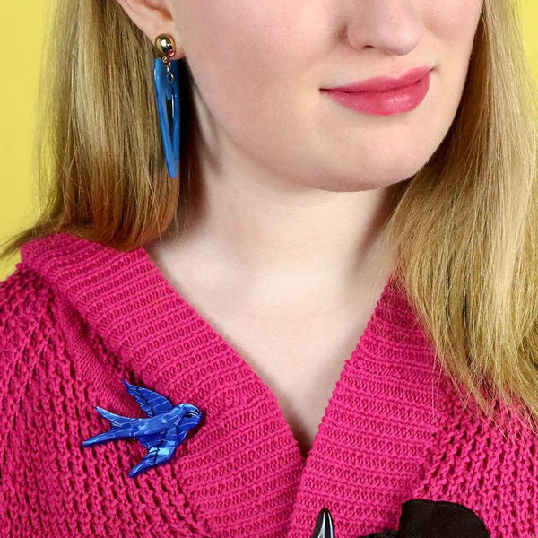 Erstwilder - Bluebird of Happiness Brooch (2023) - 20th Century Artifacts