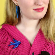 Load image into Gallery viewer, Erstwilder - Bluebird of Happiness Brooch (2023) - 20th Century Artifacts