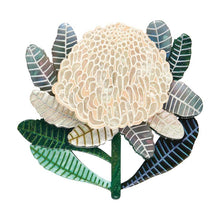 Load image into Gallery viewer, Erstwilder - Bridal Gown Botanical White Waratah Brooch (Jocelyn Proust) - 20th Century Artifacts