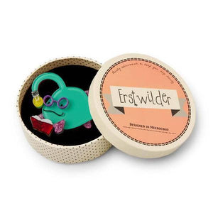 Erstwilder - Bright-Eyed Bibliophile Brooch (2025) - 20th Century Artifacts