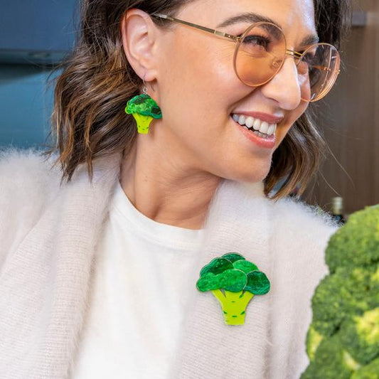 Erstwilder - Brocc Star Broccoli Brooch - 20th Century Artifacts