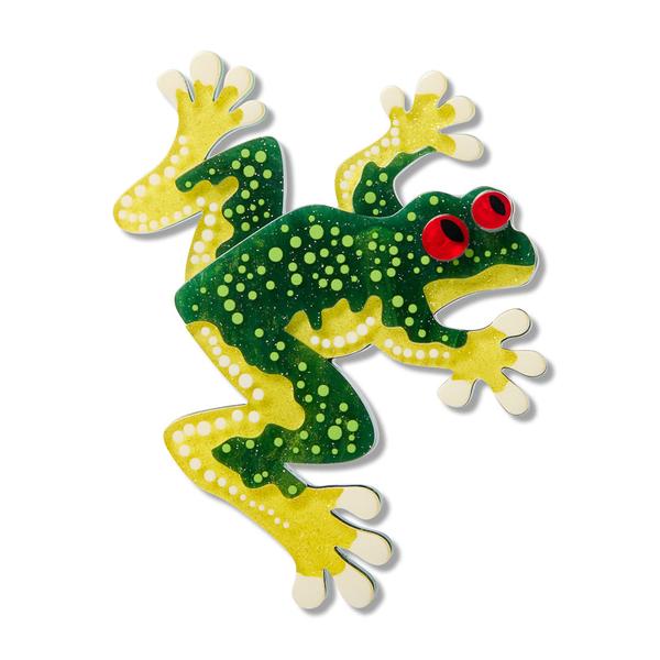 Erstwilder - Brooke Sutton - Tjawan Ritjinguthinha Frog Brooch - 20th Century Artifacts
