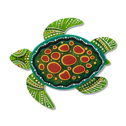 Erstwilder - Brooke Sutton - Yaunati Turtle Brooch - 20th Century Artifacts