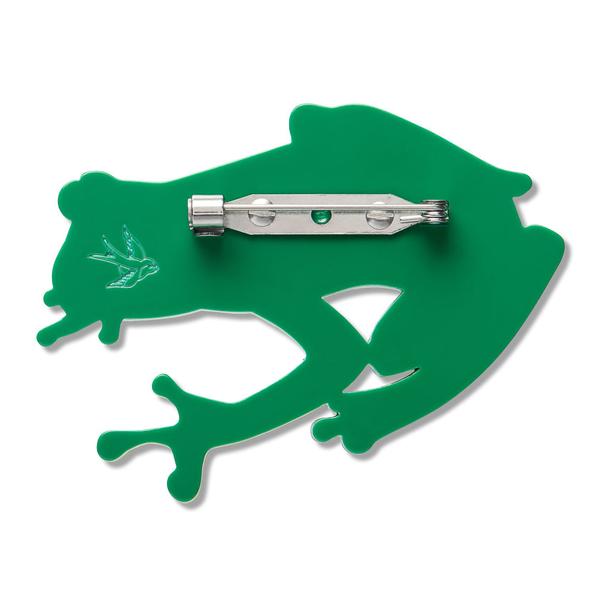 Erstwilder - Buckley’s Giant Glass Frog Brooch - 20th Century Artifacts