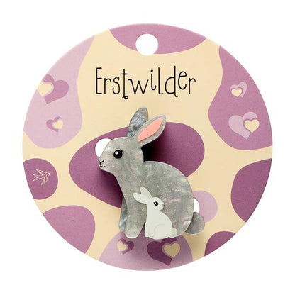Erstwilder - Bunnies Simplified Mini Brooch - 20th Century Artifacts