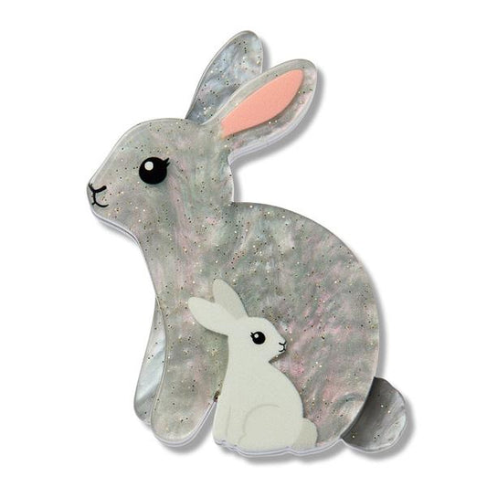 Erstwilder - Bunnies Simplified Mini Brooch - 20th Century Artifacts