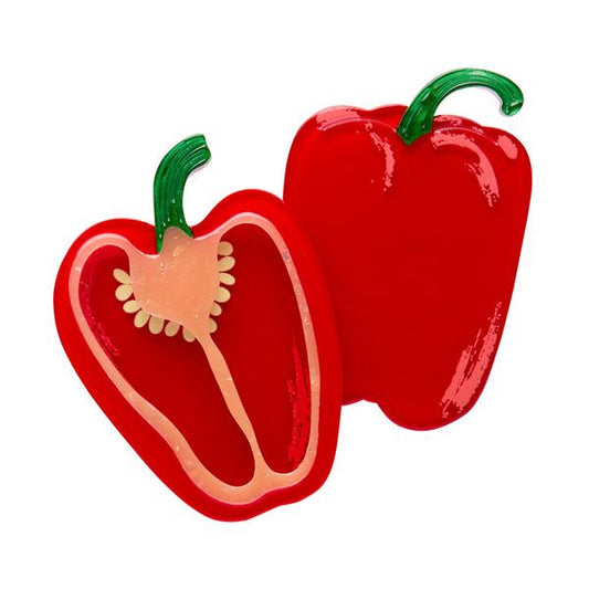 Erstwilder - Capsicum Crush Brooch - 20th Century Artifacts