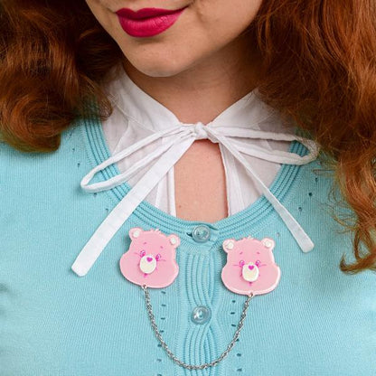 Erstwilder - Care Bears 2 - Cheer Bear™ Smiles Cardigan Clips (imperfect) - 20th Century Artifacts
