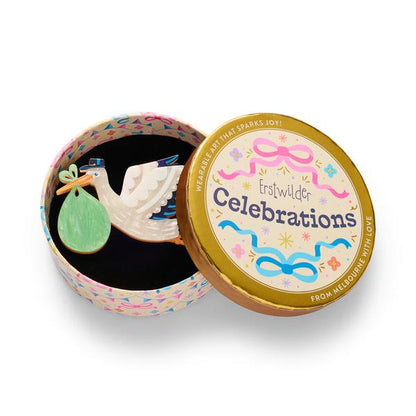 Erstwilder - Celebrations - Bundle of Joy Brooch - 20th Century Artifacts