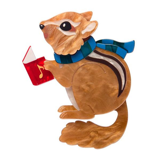 Erstwilder - Charlie the Chipmunk Brooch - 20th Century Artifacts