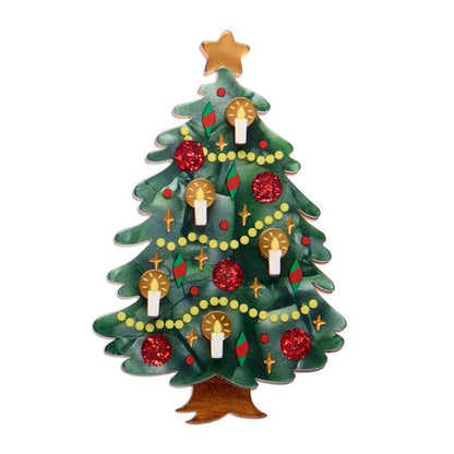 Erstwilder - Christmas Tree Centre-Piece Brooch - 20th Century Artifacts