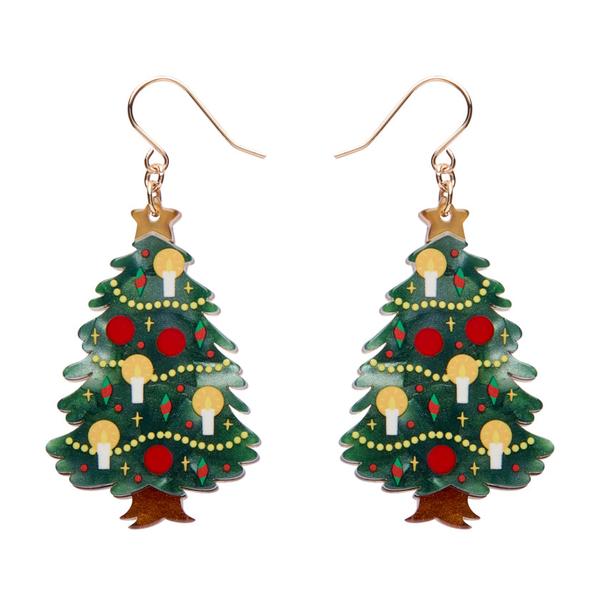 Erstwilder - Christmas Tree Centre-Piece Drop Earrings - 20th Century Artifacts