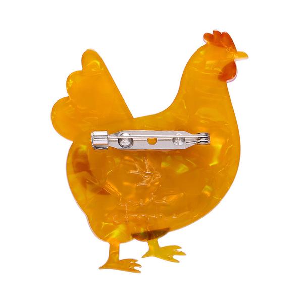 Erstwilder - Clara the Chicken Brooch - 20th Century Artifacts