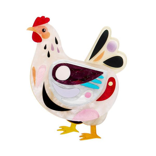 Erstwilder - Clara the Chicken Brooch - 20th Century Artifacts
