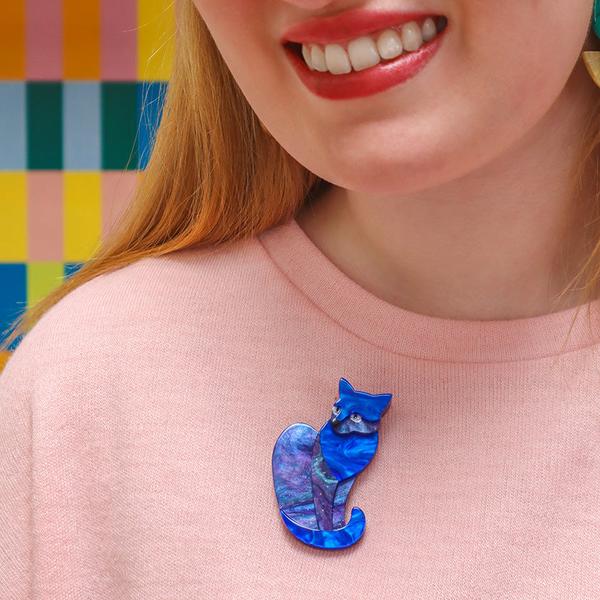 Erstwilder - Claudette Cat Brooch (2024) - 20th Century Artifacts