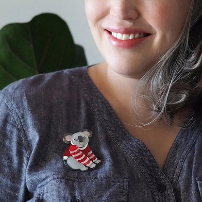 Erstwilder - Comfy Christmas Koala Brooch (2021) - 20th Century Artifacts