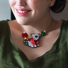 Load image into Gallery viewer, Erstwilder - Comfy Christmas Koala Necklace (2021) - 20th Century Artifacts