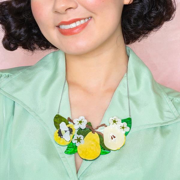 Erstwilder - Compare the Pear Statement Necklace (2023) - 20th Century Artifacts