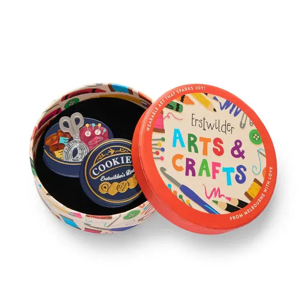 Erstwilder - Cookie Tin Secrets Brooch - 20th Century Artifacts