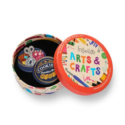 Erstwilder - Cookie Tin Secrets Brooch - 20th Century Artifacts