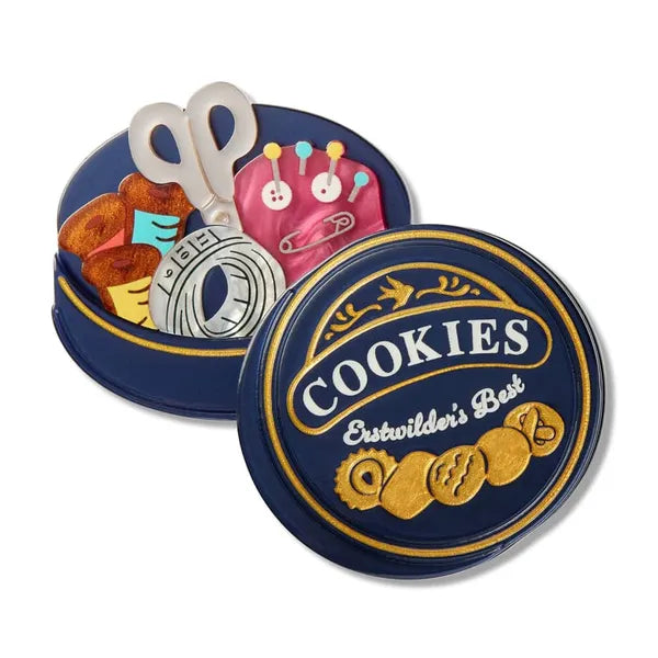 Erstwilder - Cookie Tin Secrets Brooch - 20th Century Artifacts