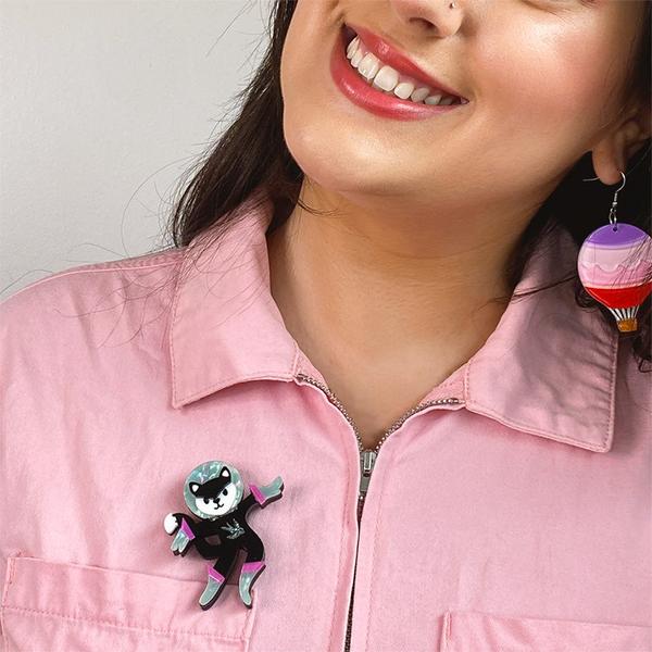 Erstwilder - Cosmic Kitty Brooch (2022) - 20th Century Artifacts
