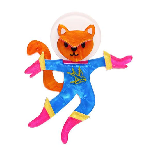 Erstwilder - Cosmic Kitty Brooch - 20th Century Artifacts