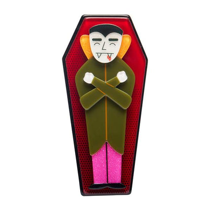 Erstwilder - Cozy Coffin Brooch (Megan Roy) - 20th Century Artifacts