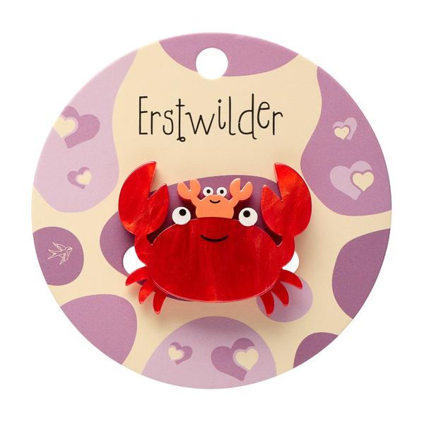 Erstwilder - Crabs Simplified Mini Brooch - 20th Century Artifacts