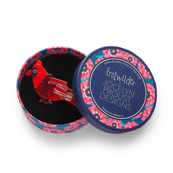 Erstwilder - Crimson Cardinal Brooch (Jocelyn Proust) (2025) - 20th Century Artifacts