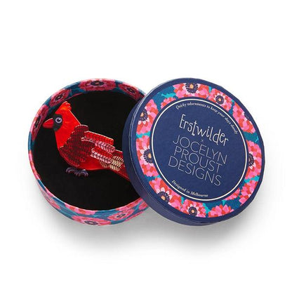 Erstwilder - Crimson Cardinal Brooch (Jocelyn Proust) (2025) - 20th Century Artifacts