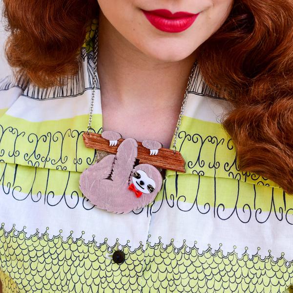 Erstwilder - Cyril the Sloth Necklace (2020) - 20th Century Artifacts