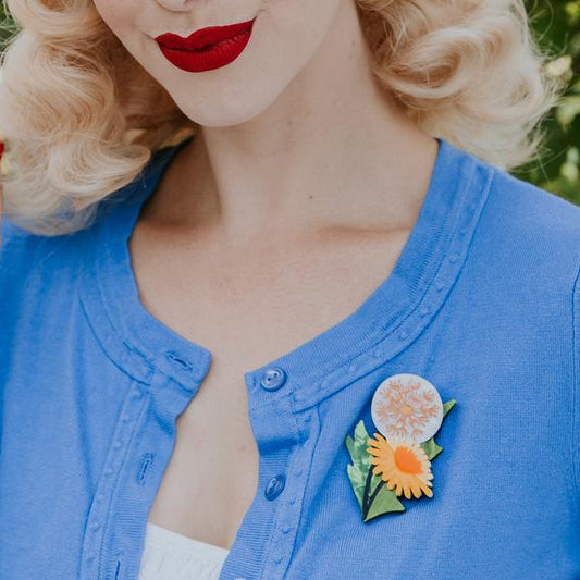 Erstwilder - Dandelion's Ballad Brooch - 20th Century Artifacts