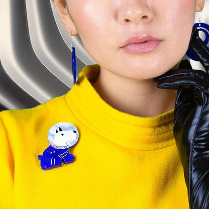 Erstwilder - Daring Dogmonaut Brooch (2023) - 20th Century Artifacts
