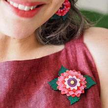 Load image into Gallery viewer, Erstwilder - Dazzling Dahlia Brooch (Jocelyn Proust) - 20th Century Artifacts