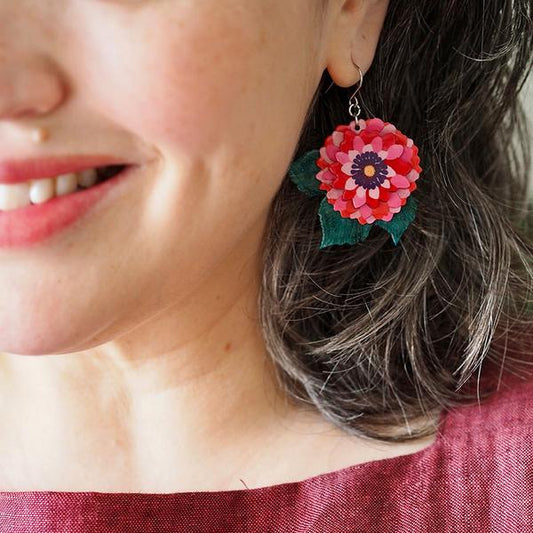 Erstwilder - Dazzling Dahlia Drop Earrings (Jocelyn Proust) (2025) - 20th Century Artifacts