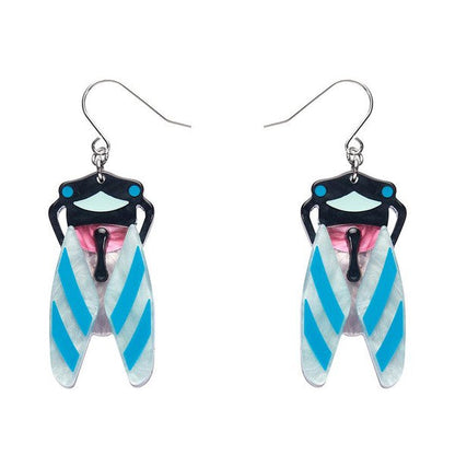 Erstwilder - Deco Cicada Drop Earrings - 20th Century Artifacts