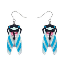 Load image into Gallery viewer, Erstwilder - Deco Cicada Drop Earrings - 20th Century Artifacts