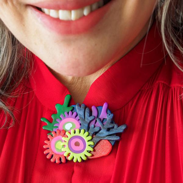 Erstwilder - Deep Reef Corals Brooch (2025) - 20th Century Artifacts