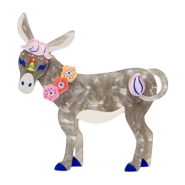 Erstwilder - Devoted Donkey Brooch - 20th Century Artifacts