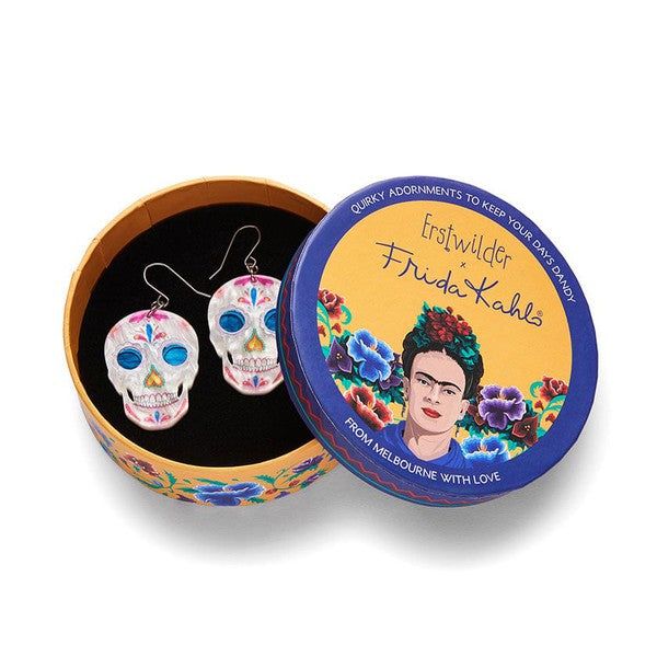 Erstwilder - Dia De Los Muertos Drop Earrings (Frida Kahlo) - 20th Century Artifacts