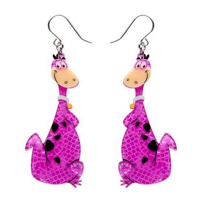 Erstwilder - Dino Flintstone Drop Earrings - 20th Century Artifacts