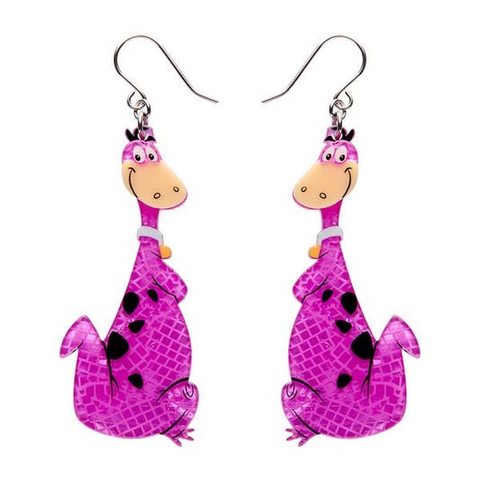 Erstwilder - Dino Flintstone Drop Earrings - 20th Century Artifacts